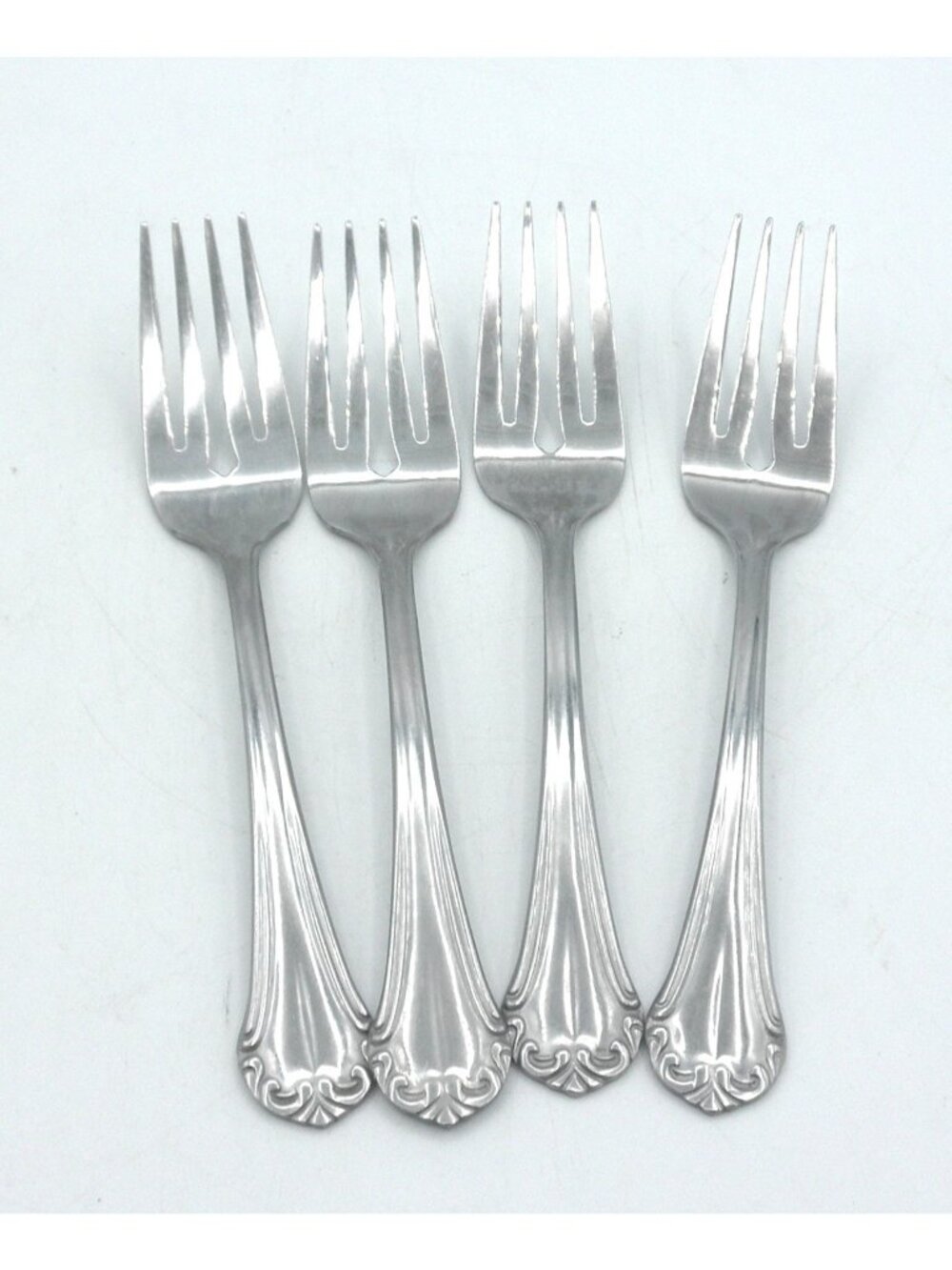Charlotte Stainless by Gibson 6.5 Inch Salad Forks set of 4 Pattern Code: GIACHA